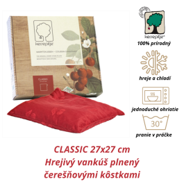 Hrejivý vankúš Čerešne, 27x27cm, Inatura