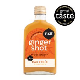 Ginger SHOT – Zázvorová šťava Rakytník + Med + Citrón 100ml