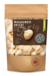 Bio makadamové orechy pečené, solené, Naturiq, 100g