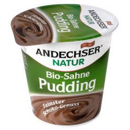 Čokoládový smotanový puding Andechser