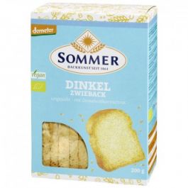 Špaldové sucháre, bez cukru, Sommer, 200g