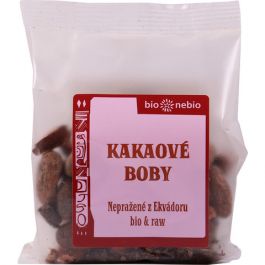 Bio kakaové bôby nepražené, 100g, BioNebio