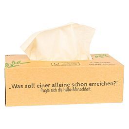 Jednorazové vreckovky z bambusu, 100ks