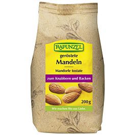 Mandle nesolené, pražené so šupkou, 200g, Rapunzel
