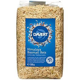 Basmati ryža hnedá himalájska, 0,5kg, Davert