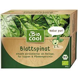 Mrazený špenát, BioCool, 300g